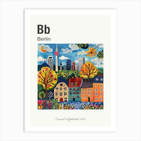 Kids Travel Alphabet  Berlin 1 Art Print