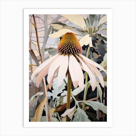 Coneflower 4 Flower Painting Art Print