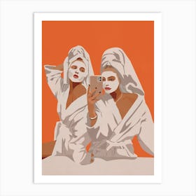 Saturday Morning Orange Art Print