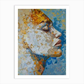 Abstract Of A Woman'S Head 5 Art Print