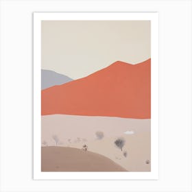 Patagonian Desert (Patagonian Steppe)   Argentina, Contemporary Abstract Illustration 3 Art Print