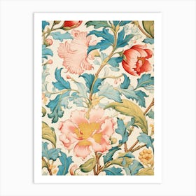 Floral Wallpaper 169 Art Print