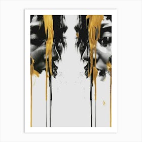 Portrait Of Two Women 4 Art Print