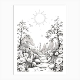 Path To The Sun Art Print