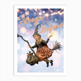 Strega Befana Art Print