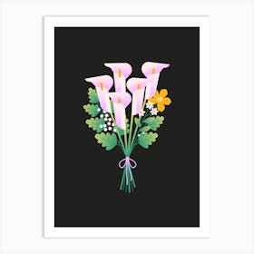 Bouquet Of Calla Lilies Art Print