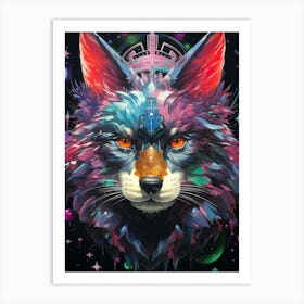 Space Fox Art Print