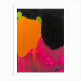 'Black And Orange' 5 Art Print