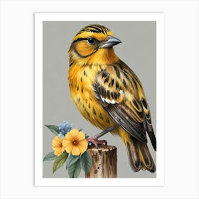 Yellow Finch Art Print