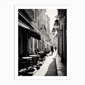 Nice France Mediterranean Black And White Photography Analogue 8 Art Print