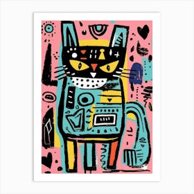 Surreal Kitty Cat Art Print