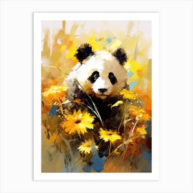 Panda Art In Impressionism Style 4 Art Print