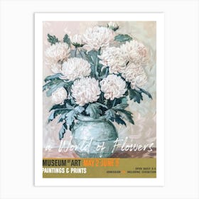 A World Of Flowers, Van Gogh Exhibition Chrysanthemum 2 Art Print