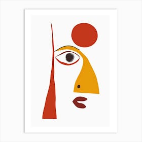 Face Of A Woman 47 Art Print