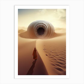 Dune Sand Desert Building 8 Art Print