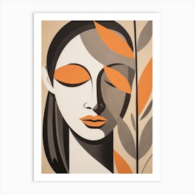 Woman'S Face Art Print