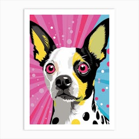 Pop Art Cartoon Chihuahua2 Art Print