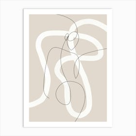 Abstract Minimal Line Art Art Print