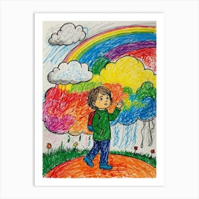 Rainbow In The Sky 6 Art Print