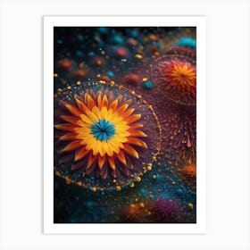 Abstract Flower Print  Art Print