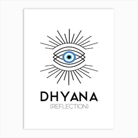 Dhayana Evil Eye Symbol Art Print