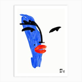 Mancha Azul Art Print