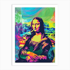 Mona Lisa STONED Art Print