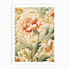 Floral Wallpaper 259 Art Print