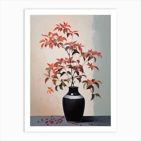 Bouquet Of Virginia Creeper Flowers, Autumn Fall Florals Painting 2 Art Print