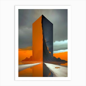 Abstract Of A Building Art Print