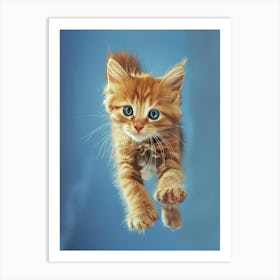 Kitten In Flight Art Print