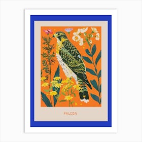 Spring Birds Poster Falcon 1 Art Print