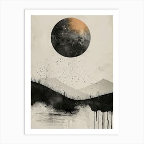 Moonscape Canvas Print Art Print