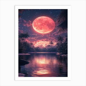 Full Moon In The Sky 8 Art Print