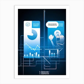 Business Decision Making Process Represented As Minimalistic Icons Split Screens Showing A Thought (6) Art Print