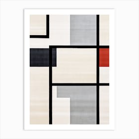 Radiant Rectangles; Mid Century Geometric Illusions Art Print