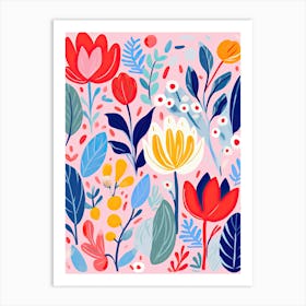 Floral Symphony; Matisse Style Art Print