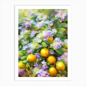 Lemon Balm Impressionist Painting Art Print