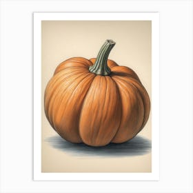 Delicious Looking Pumpkin Art Print