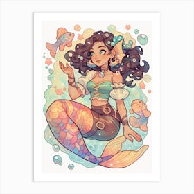 Pearl Mermaid Art Print