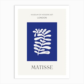Matisse Cutouts on Blue Art Print