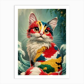 Chinese Cat 1 Art Print