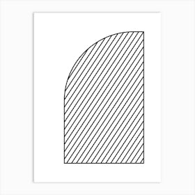 Curved Line Art Print