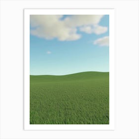 Grassy Field Art Print