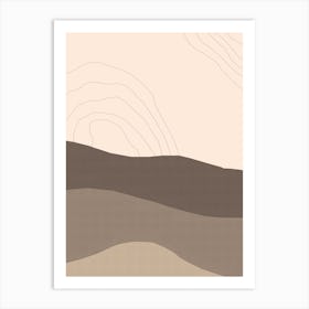 Dry Desert Lands 1 Art Print