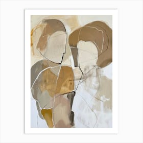 Two Abstract Women Art Print