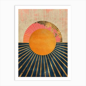 Black Sunrise Art Print