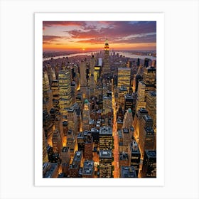 The City’s Endless Commute Art Print