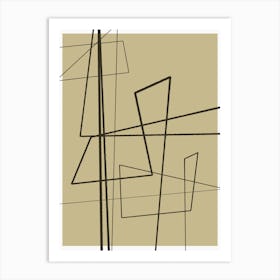 Angular Lines No 8 1 Art Print