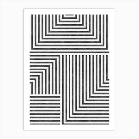 Line geometry 3 Art Print